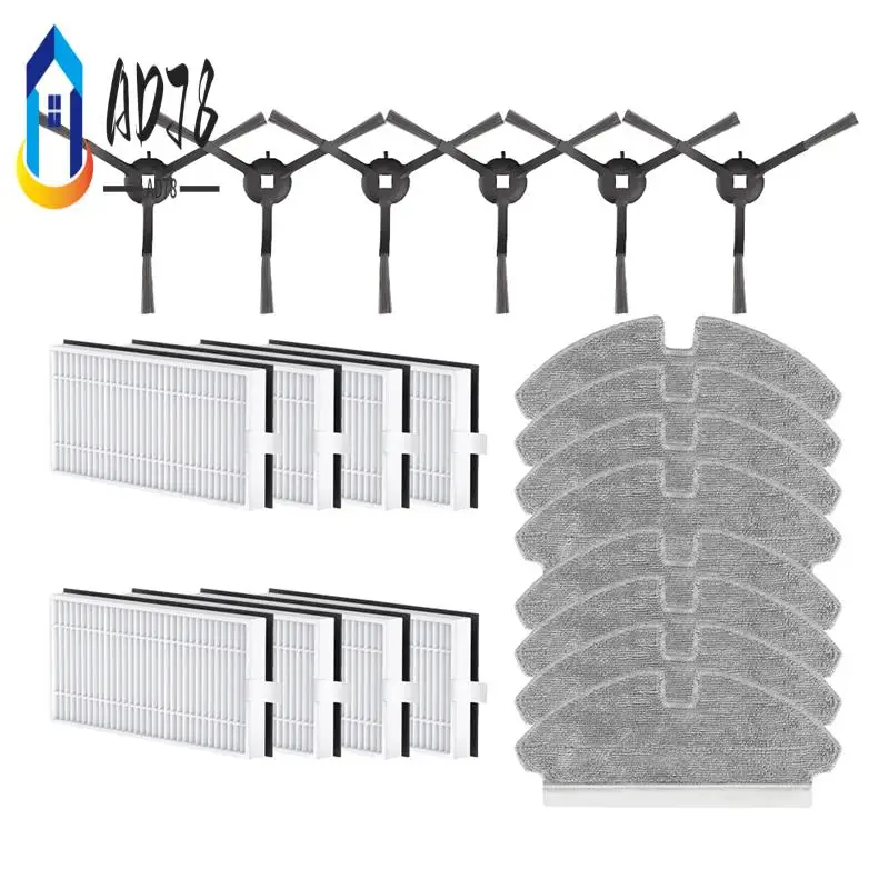 

AD78-For Dreame Mova M1 / Trouver M1 Robot Vacuum Spare Parts Side Brush Hepa Filter Mop Cloth Accessories