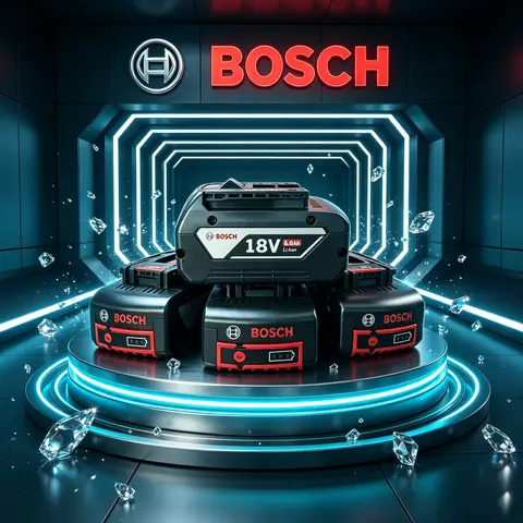 Original Bosch 18V 5.0/6.0Ah Dual Protection Battery(Overheat+Short Circuit), Fits Bosch 18V Multi-Tool for Fine Sanding Work
