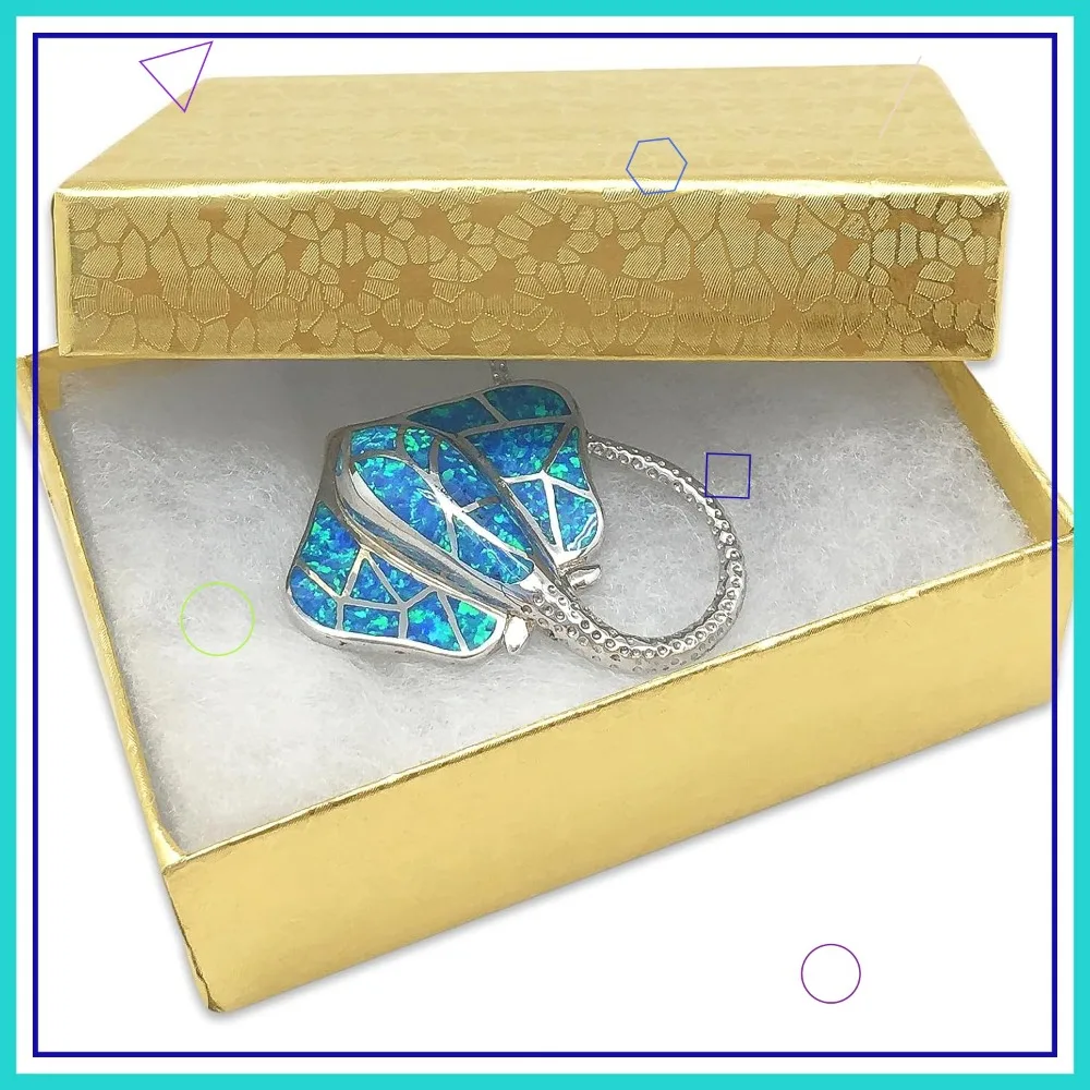 

100-Pack Gold Foil Jewelry Boxes, 3.3x2.3x1.0 Inches, Cotton-Filled for Shipping or Storage