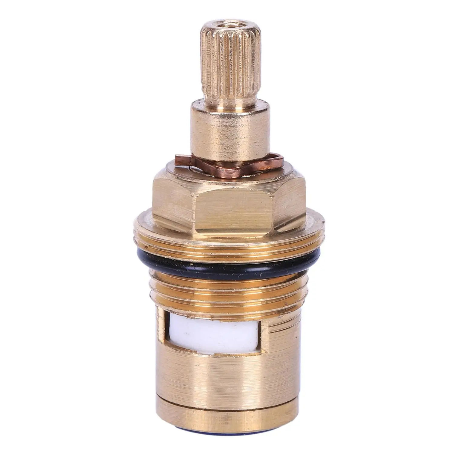 A92P 1 قطعة استبدال صمام الصنبور القرصي السيراميك النحاسي إدراج خرطوشة الغدة ربع بدوره