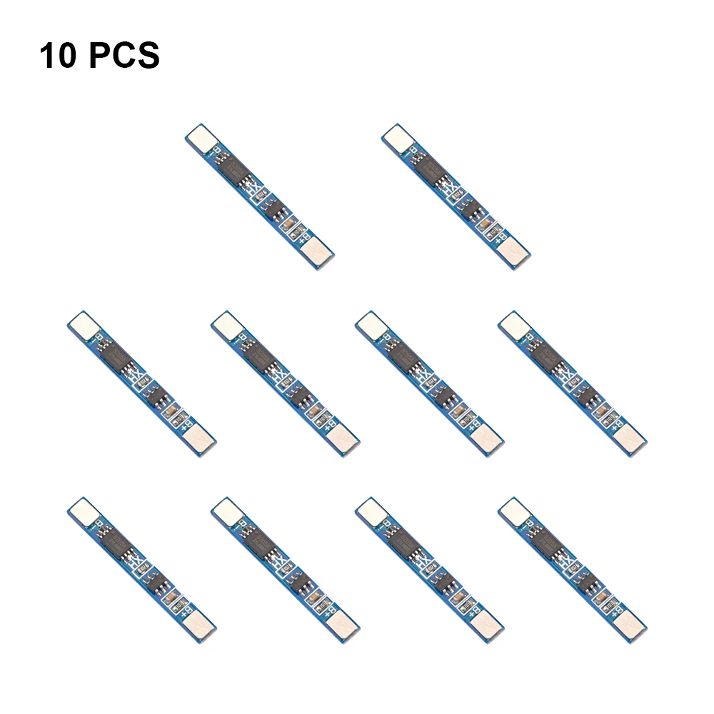 10Pcs lProtection Board For 3.7V 18650 Li-Ion Lithium Battery 1S 3.7V 2.5A Board Motor Lipo Cell Module Battery Balancer