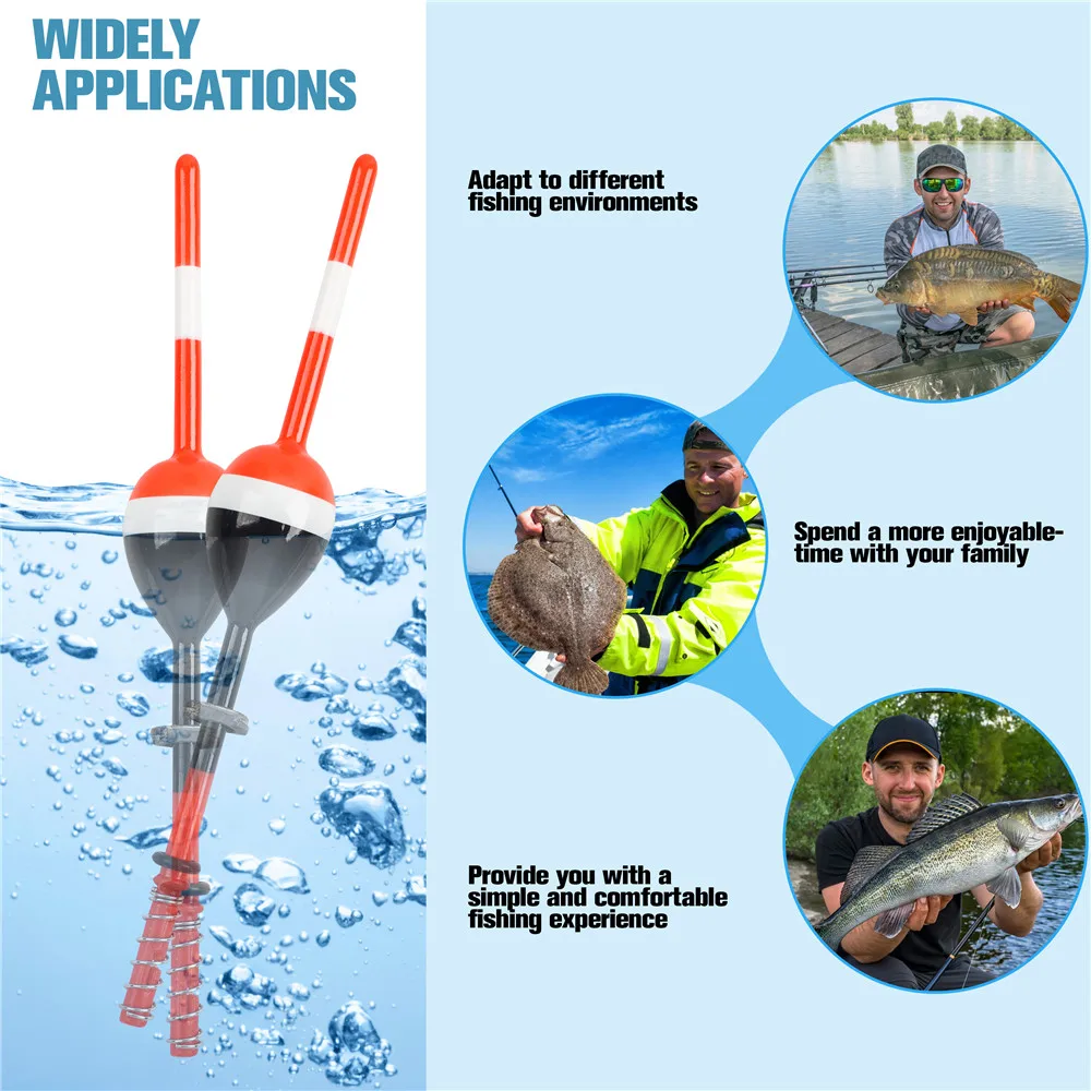 7PCS Wood Slip Bobbers Fishing Floats and Bobbers Fishing Spring Stick Float Bobbers for Crappie Bass Panfish Walleye Fishing view 6