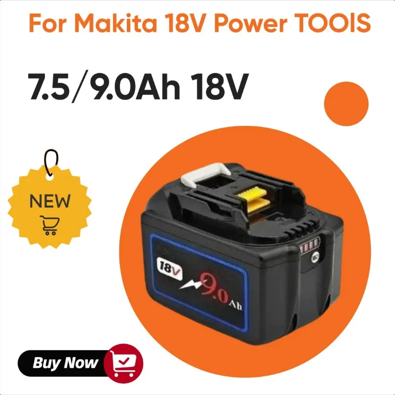 

7.5/9.0Ah 18V 21700 Cells Battery for Makita 18V Power Tools