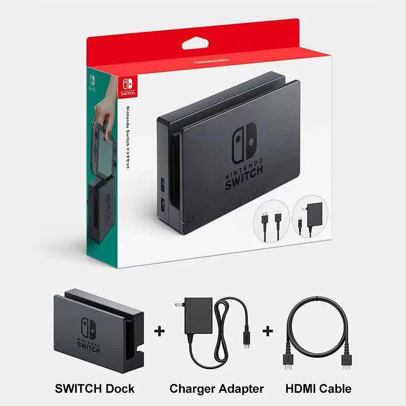 Oficjalna stacja dokująca do telewizora Nintendo Switch z adapterem sieciowym Obsługa kabla HDMI Wyświetlacz Gra Nintendo Switch na telewizji Stacja