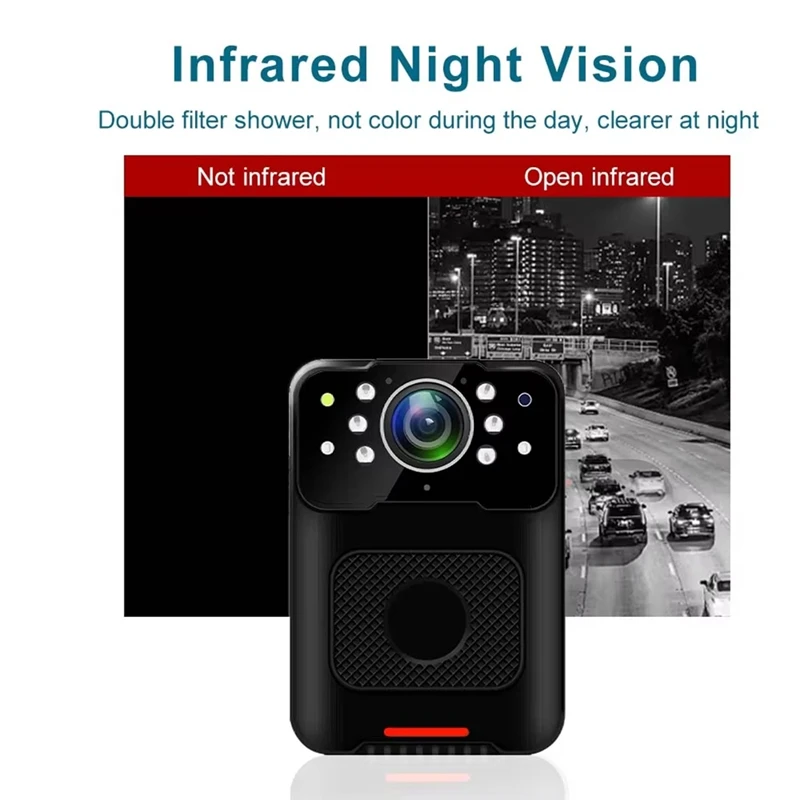 كامل مقاوم للماء كاميرا يمكن حملها بالجسم 1080P ملف التشفير الأشعة تحت الحمراء للرؤية الليلية كام كاميرا Bodycam صغيرة إنفاذ القانون DVR الاتحاد الأوروبي التوصيل