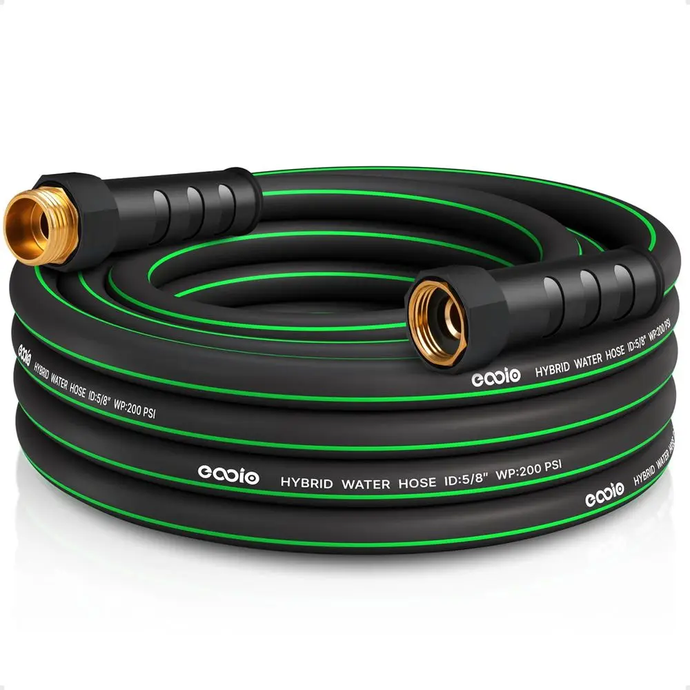 

Садовый шланг Duty Garden Hose 20 футов, неразжимающийся гибкий водяной шланг, устойчивый к перегибам, легкий гибридный шланг, герметичный шланг с соединением «папа-мама»
