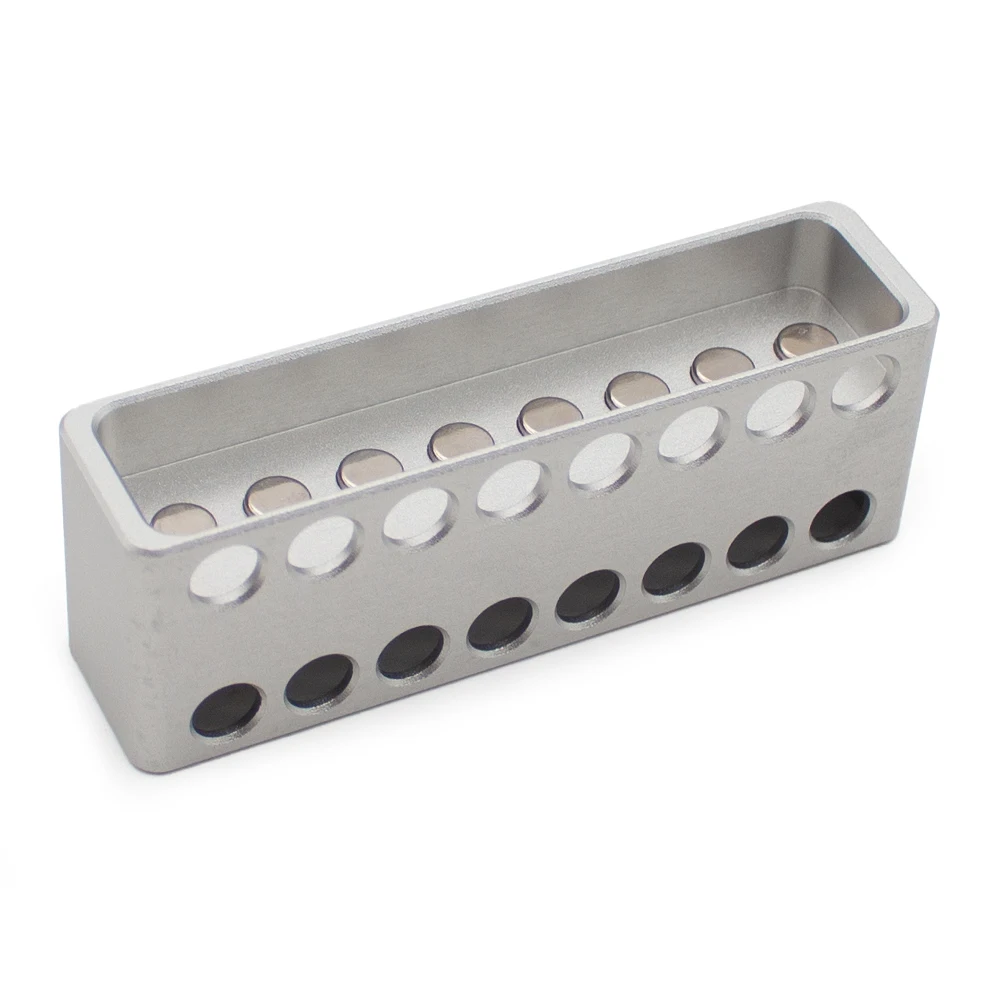 

16 Holes Magnetic Bead Separation Rack for 0.1ml/0.2ml 8-Row PCR Tubes - Strong Adsorption, Lab Use