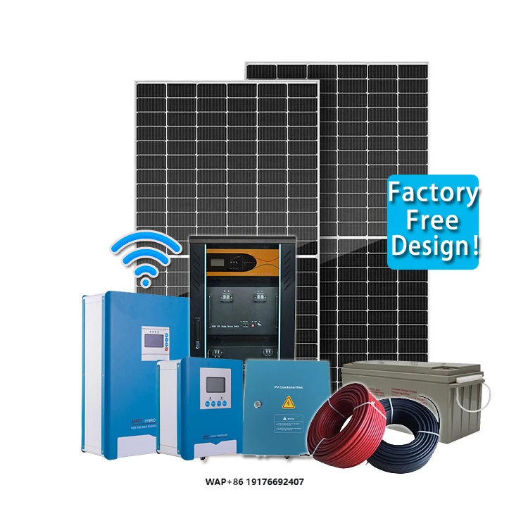 Complete 10KW Hybrid Solar System Kit 60KW Lithium Battery Panel Systems for Home Farm & Power Grid 25KW Solar Storage Set