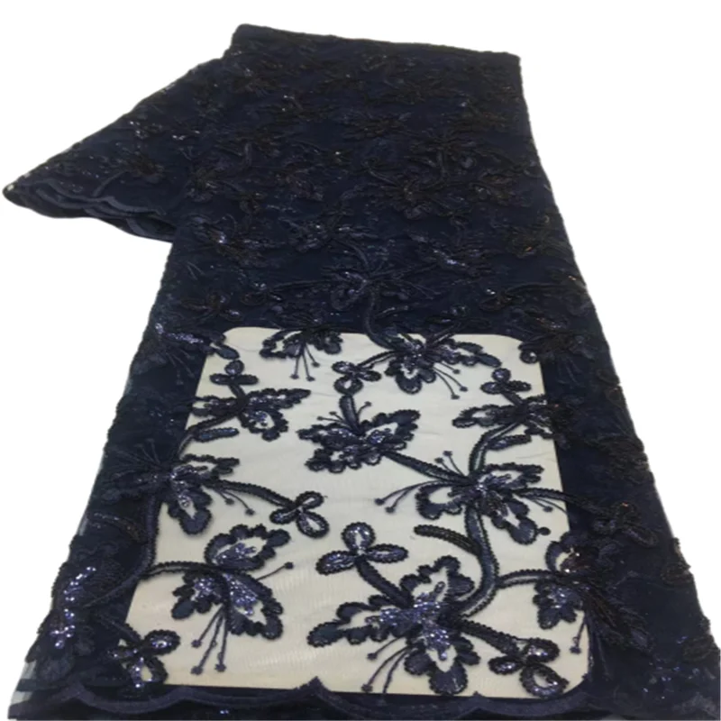 

Top Multcolor Sequins African Lace Fabric With 3D Flower Mix Mesh Lace Sew French Lace For Clothes Traditional Wear Evening