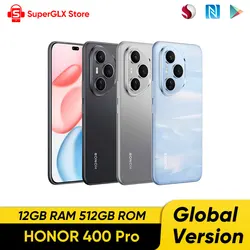 Original New HONOR 400 Pro Global Version Smartphone Snapdragon 8 Gen 3 6.7