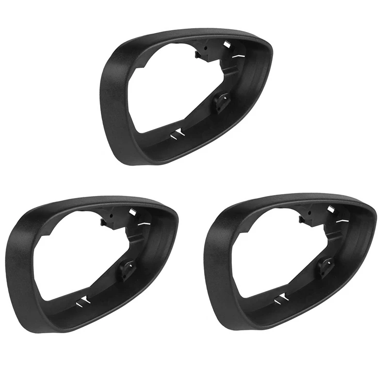 

3X Car Right Side Door Wind Rearview Mirror Cover Frame For Ford Fiesta MK7 2009-2017