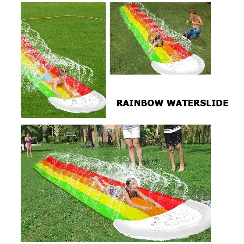 Summer Outdoor Inflatable Water Toys Water Slide Pools Backyard Game Center For Adults Children Kids Holiday Party Gift Supplies view 4
