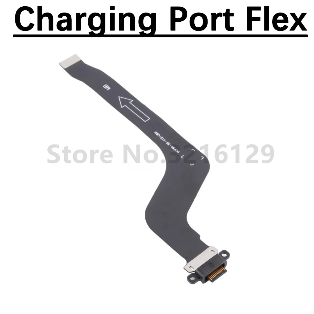 Loudspeaker Earpiece Fingerprint Sensor Off On Motherboard Charging Port Flex Cable SIM Card Reader Board For Huawei P50 Pro