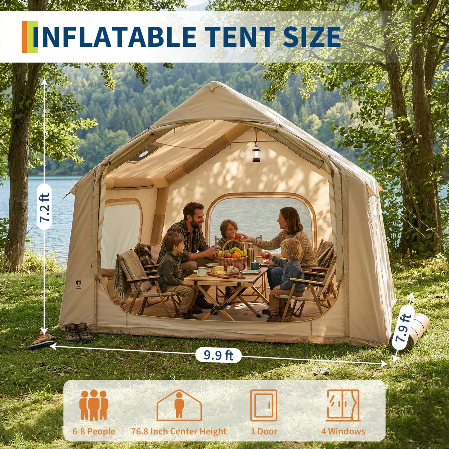 Large Inflatable Camping Tent  - đánh giá và giá Emergency Mylar Tent