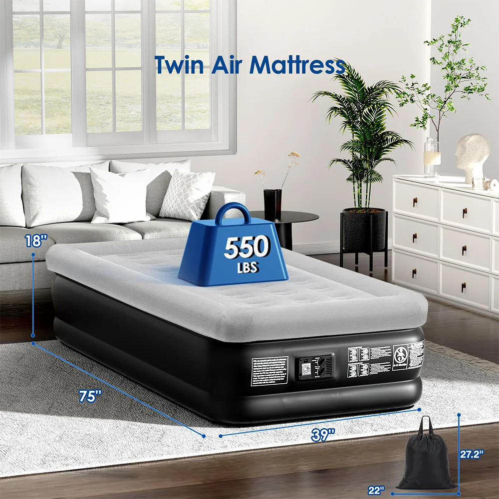 Luksusowy materac dmuchany Que – Camping Air Mattress Built In Pump recenzja i cena