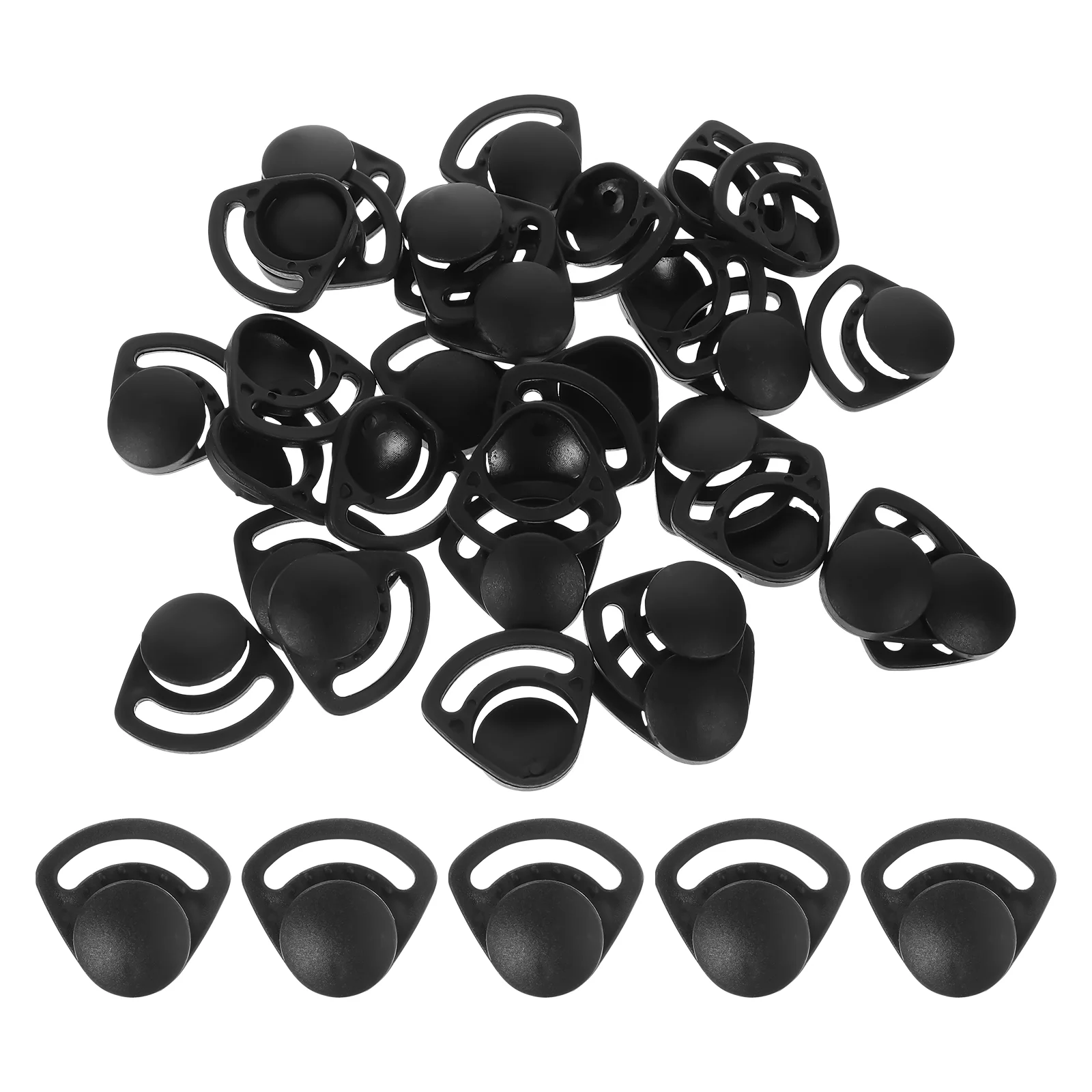 40 Pcs Buckle Motorcycle Clip Chin Strap Hard Hat Replacement Attachment for Construction