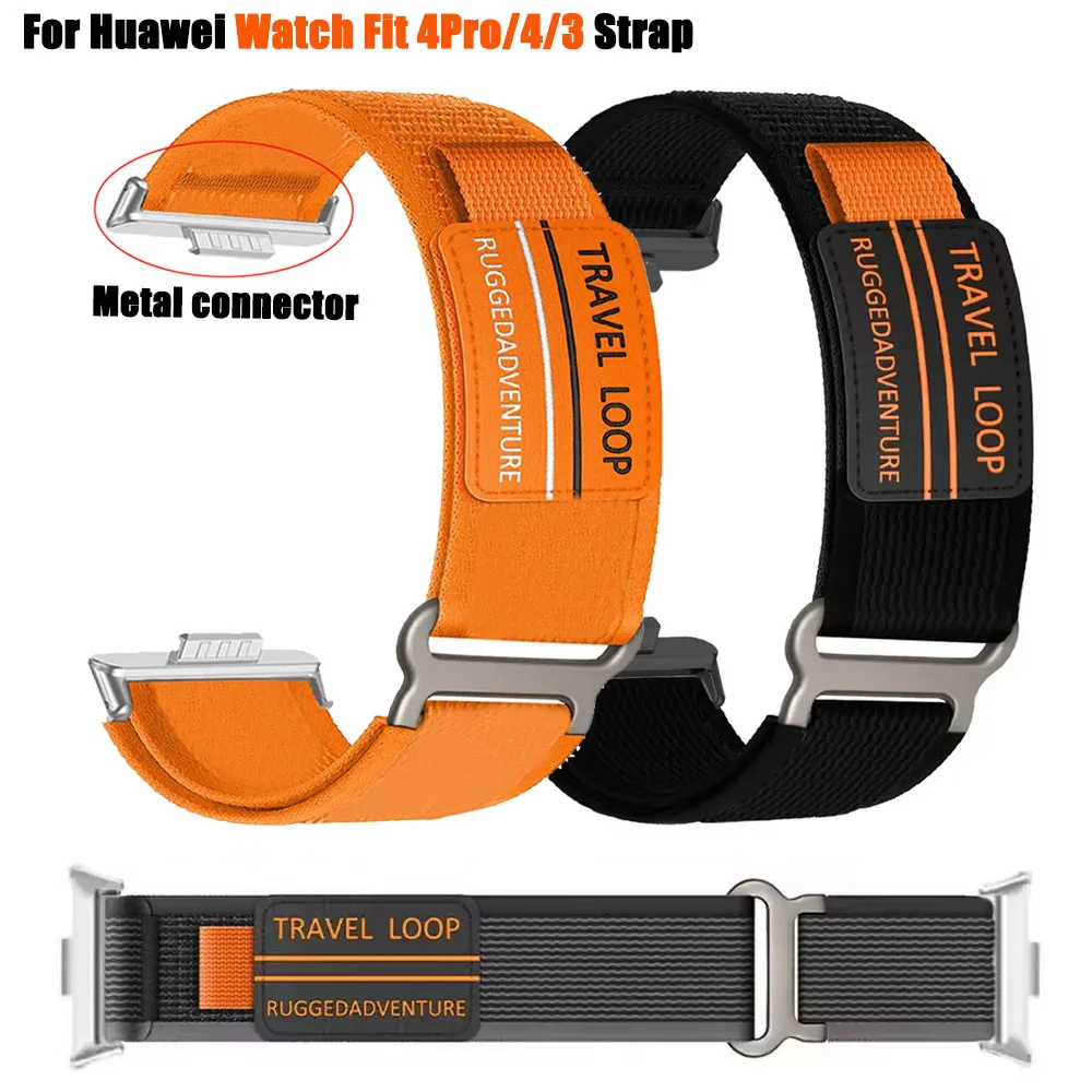 Nylon-Sportarmband für Huawei Watch Fit 4 Pro Band ersetztes Armband für Huawei Watch Fit 3 Fit 4 Travel Loop Correa Zubehör