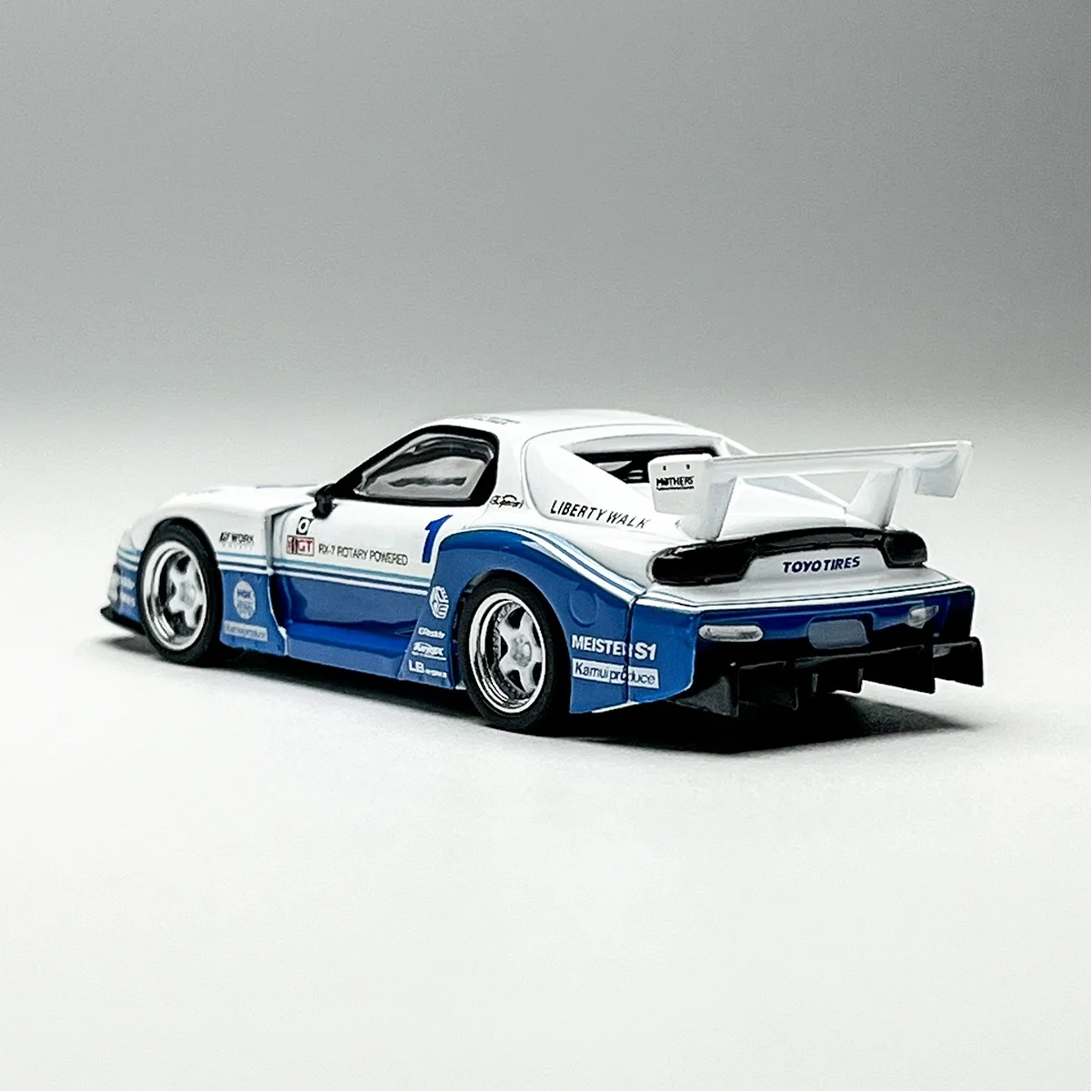 MINIGT RX7 FD3S LBWK スーパーシルエット IMSA 合金車モデル