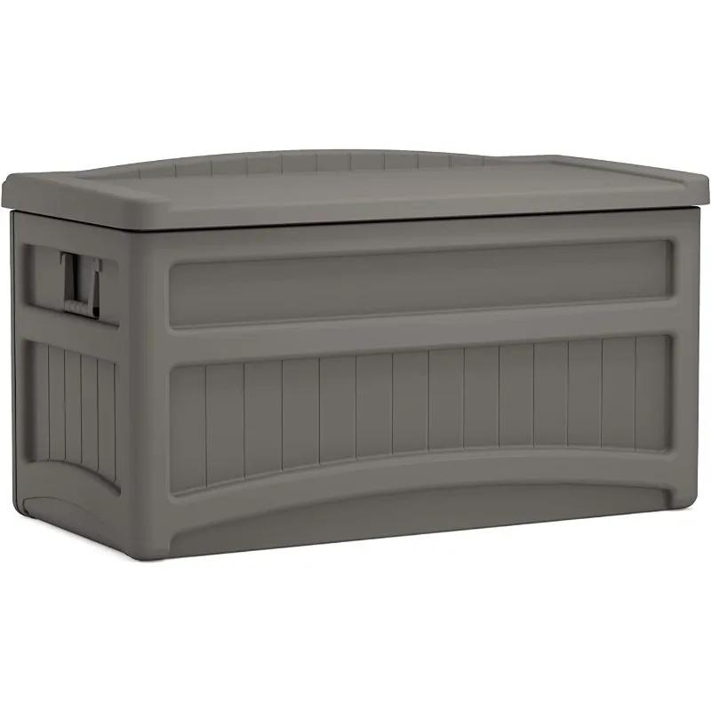 

73 Gallon Indoor/Outdoor Medium Deck Storage Box, 46"L x 23.62"W x 25.5"H, Stoney