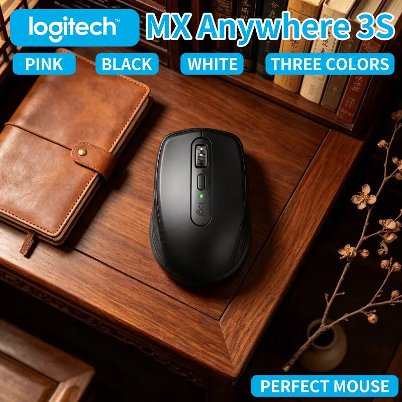 Precision MX Anywhere 3S - 8K DPI, MagSpeed Scroll, Silent Click, Ideal for Cross-Border Business Trip & Office