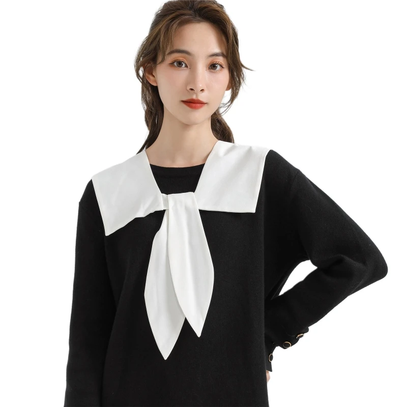 

False Collar Shoulder Wrap Dickey Collar Detachable Collar Easy To Wear Women Sweater Collar Venise Lace Up Neckline