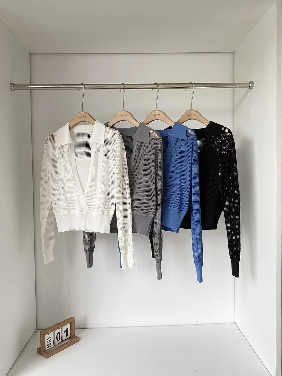 

Женский вязаный топ Long Sve с милым и нежным дизайном, повседневная одежда из полиэфирного волокна Faion Commute Sle