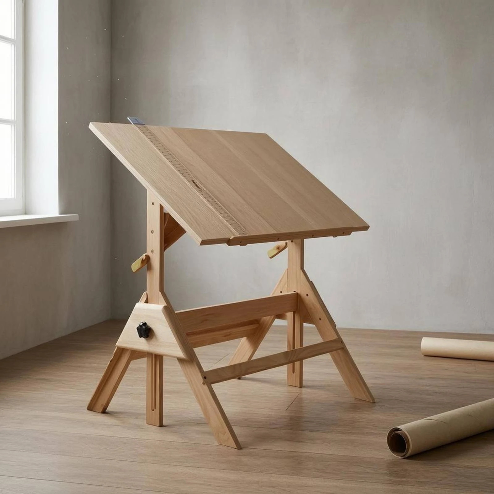 Adjustable Drawing Table Natur - đánh giá và giá Woodworking Work Table