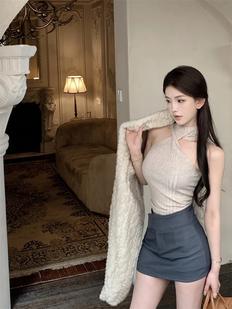 

Свитера, джемперы, пуловеры, женские кашемировые свитера Damen For Pink, женские псевдо-двойки, повседневные BF Y2K, стильные, современные, теплые