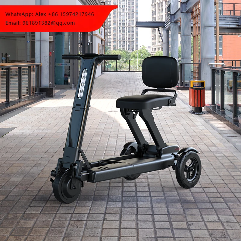 

Hot Selling Lightweight Portable Folding All Terrain 3-Wheel Battery Operated Scooters For Seniors Brushless Motor 120KG