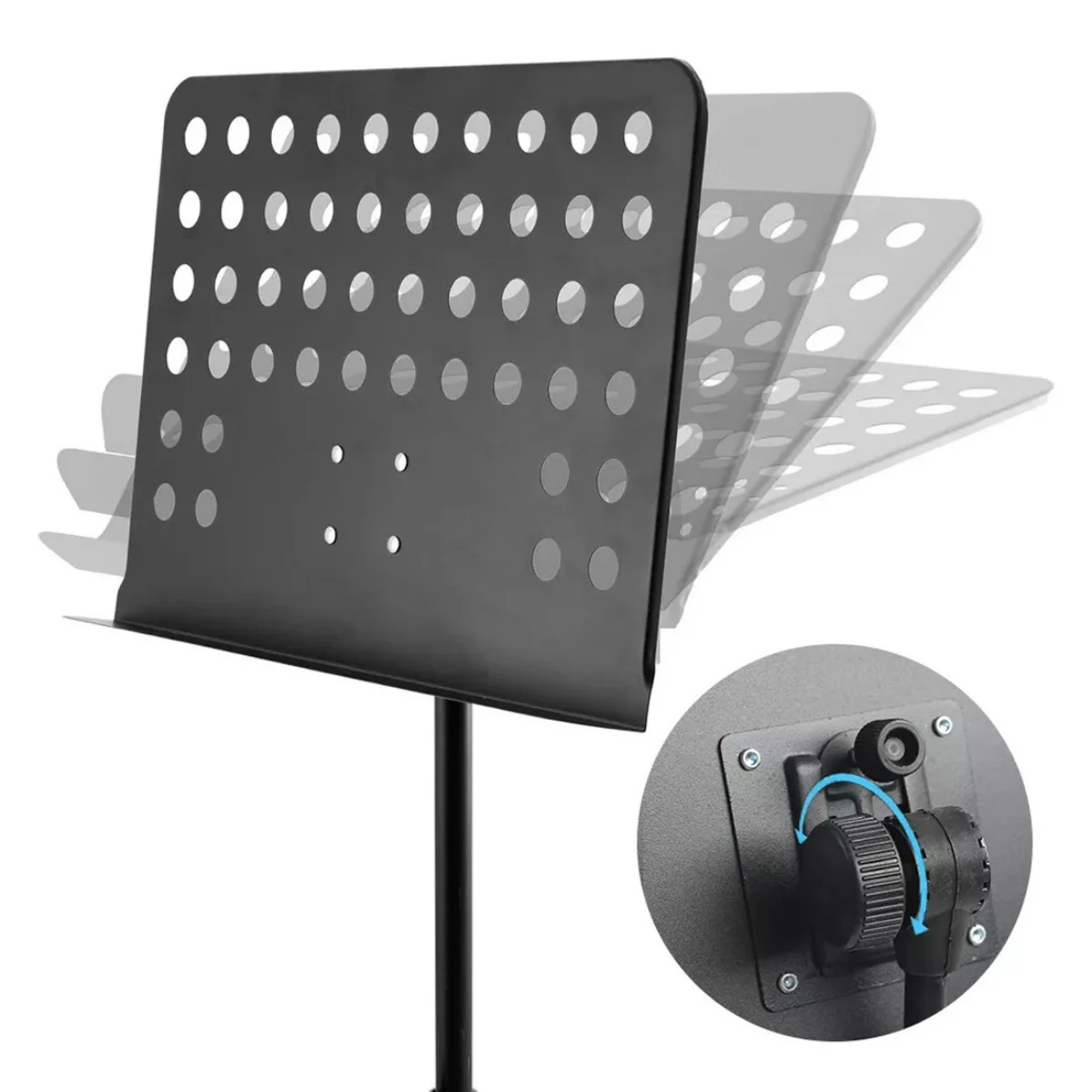 حامل موسيقى أوركسترا شديد التحمل قابل للطي وقاعدة حامل ثلاثية القوائم