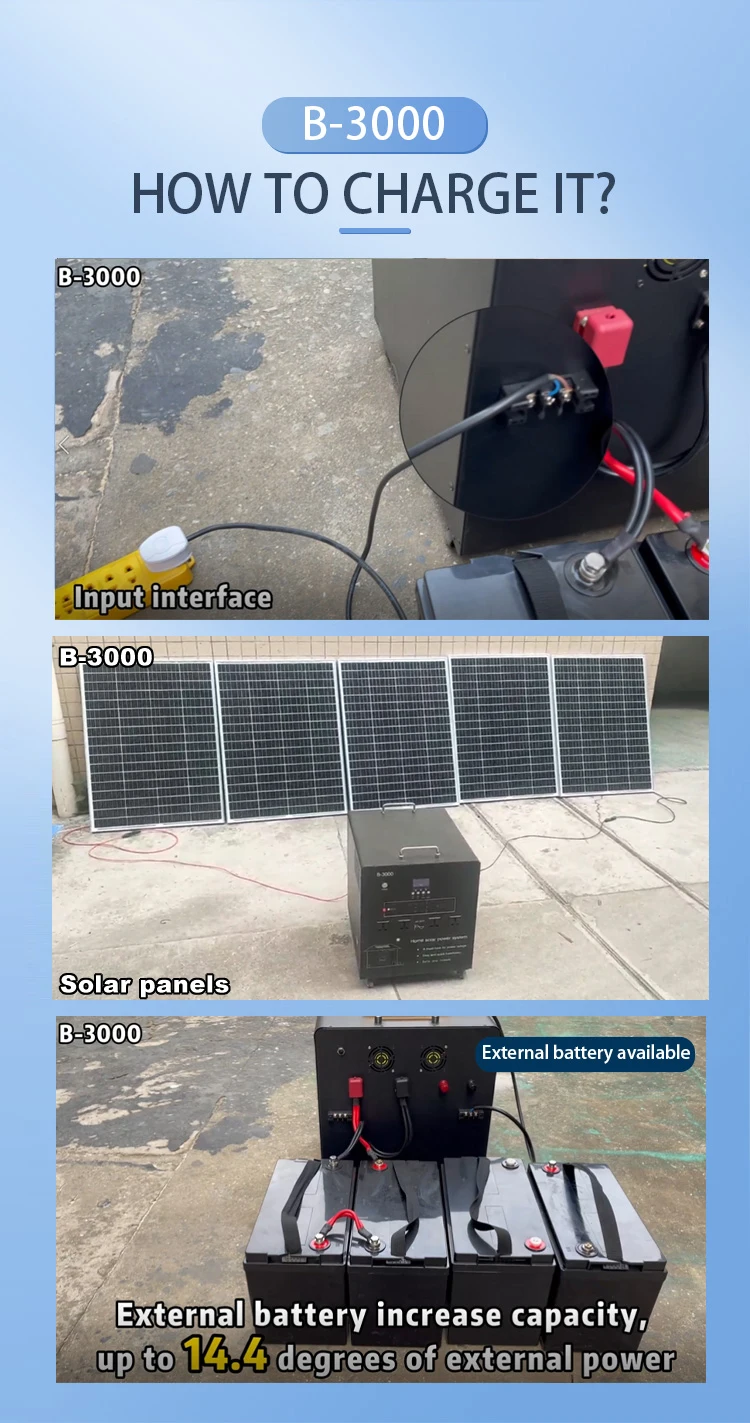 3000W 휴대용 태양광 발전기 24V100Ah 납축전 - Outdoor Power Lead 리뷰 및 가격