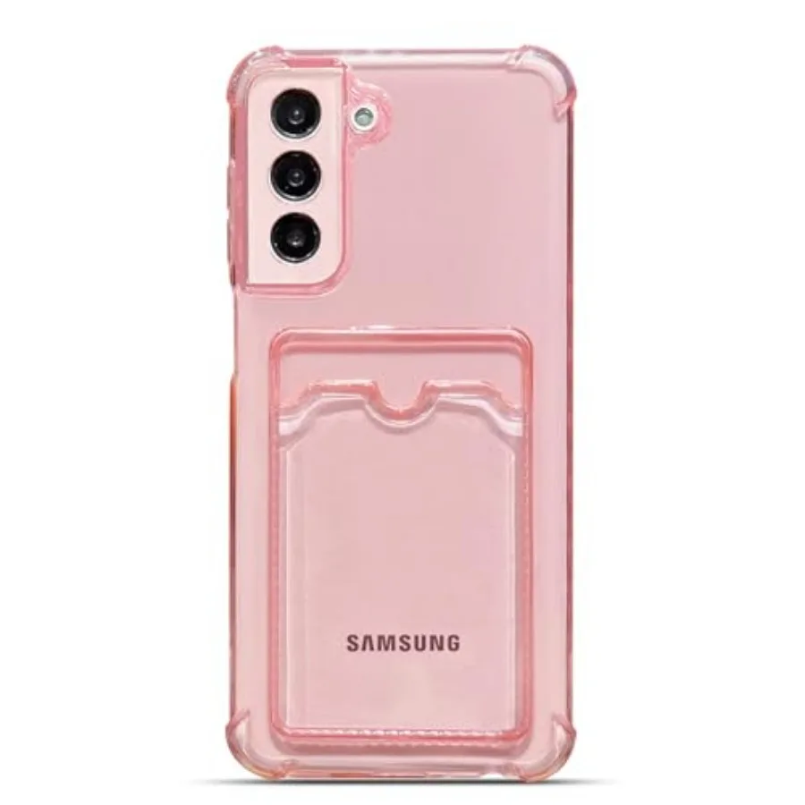 

for Samsung Galaxy S21 Plus 5G Case Wallet Phone Cases Upgrade Slim Fit Card Slot Transparent Case Protective Soft Shockproof C