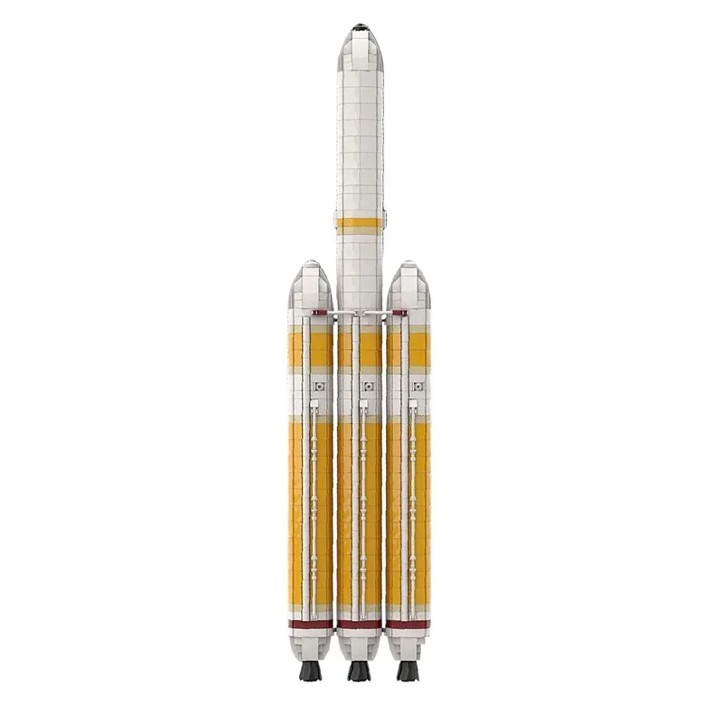 Moc Delta IV Heavy With Parker Solar Probe Saturn V Scale Rocket Building Blocks Set Mars Exploration Vehicle Children Toys Set