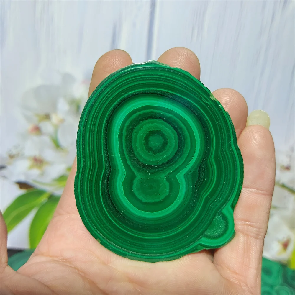 

Malachite Natural Stone Crystal Quartz Gem Minerals Slice Witchcraft Spirit Rune Healing Home Decoration