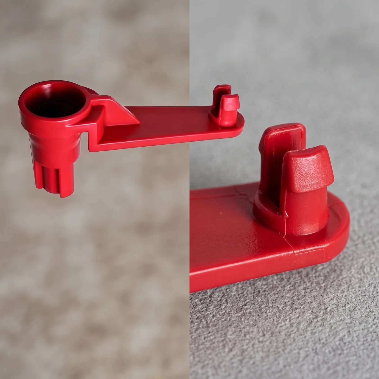 Heater Control Linkage Arm Red Molded Control Arm Direct Fit Replacement for European Car HVAC