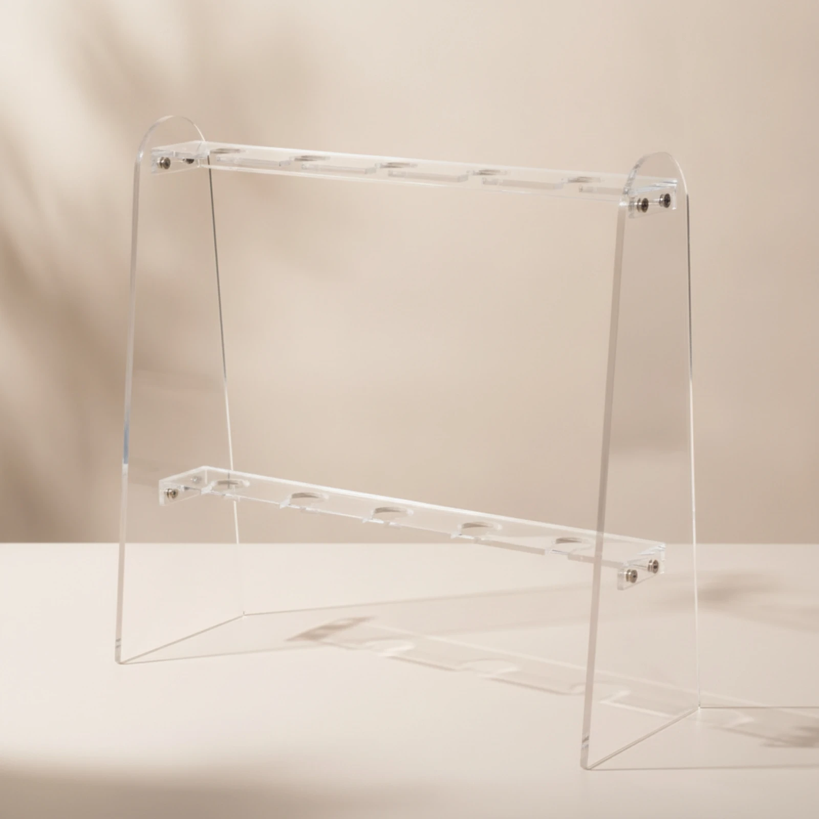 Champagne Flute Stand 2-Tier Champagne Flute Holder Acrylic Stand with Two Tiers Clear Glassware Transparent - view 4