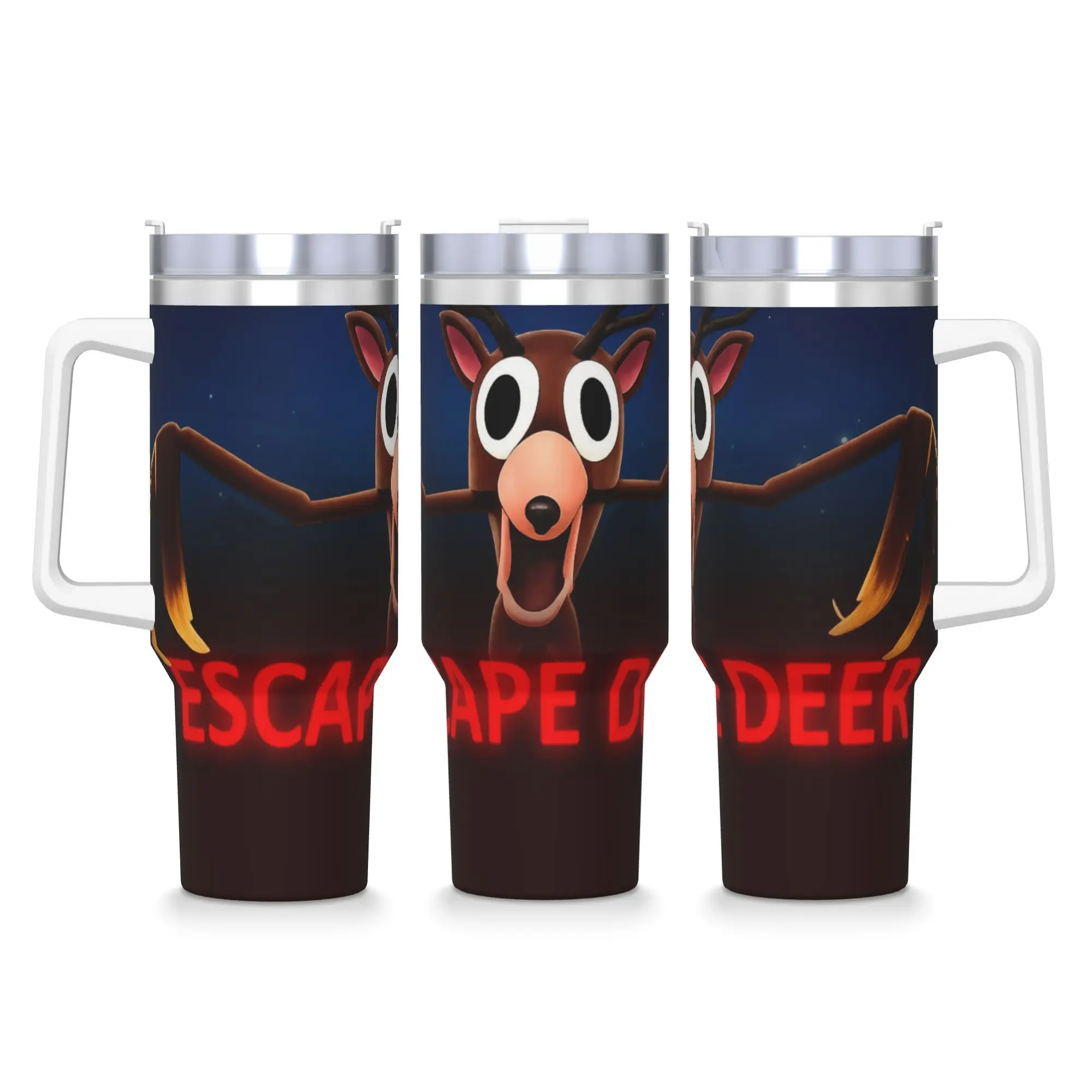 Stainless Steel Tumbler 99 Nights Escape Deer Thermal Cups  Insulated Cold and Hot Mugs Cup Travelist Custom Water Bottle