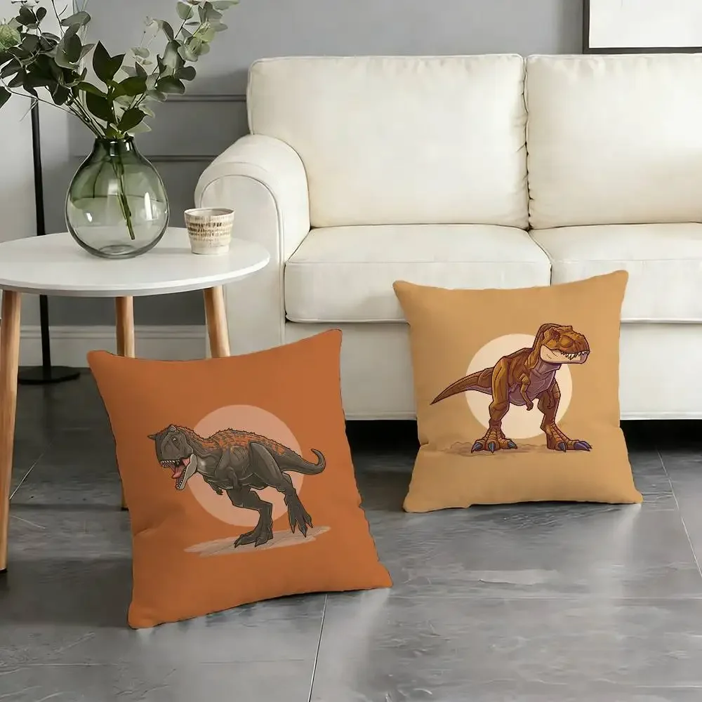 J-Jurassic dinosaur Pillow Case for Sofa Living Room Home office Decor Protective Cover