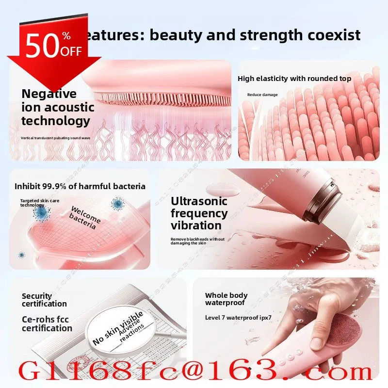 New Arrival Skin Care Device Waterproof Soft Silicone Face Washing Massager Cleansing Brush