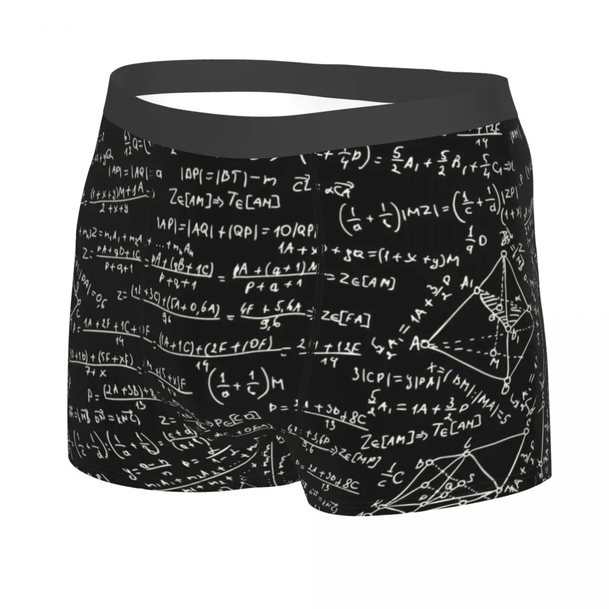 Physics Math Equations Underwear Men Breathable Mathematics Teacher Boxer Briefs Shorts Panties Soft Sexy Underpants For Homme