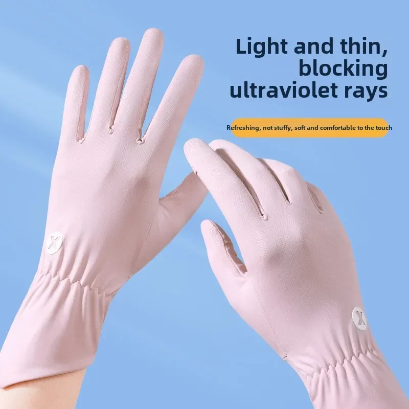 Summer Gloves Sunscreen Ladies Fishing Outdoor Driving Cycling Fitness Touch Screen Cool Flip Quick Dry Breathable