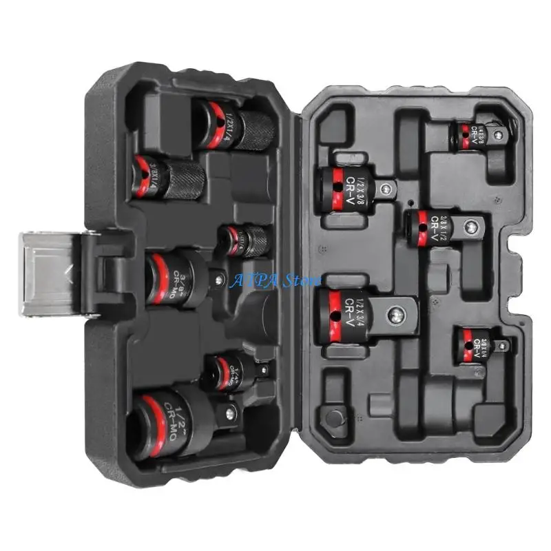 U13C Multipurpose Impact Socket Adapter Set 11Pcs For Professional And Home Use
