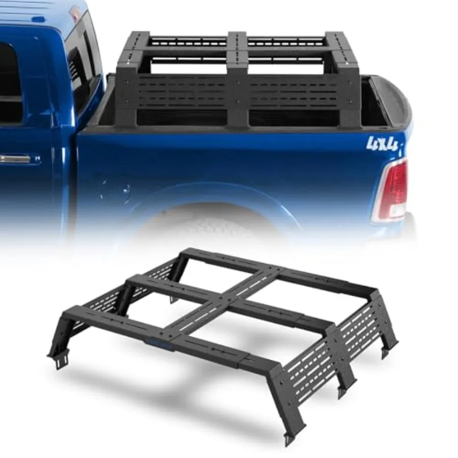 

Багажник на кузов для полноразмерных пикапов 12.3 High Overland для Tacoma 6ft, Tundra, Ram 1500, F-150, Silverado 1500, Sierra 1500, Silver Low Pr