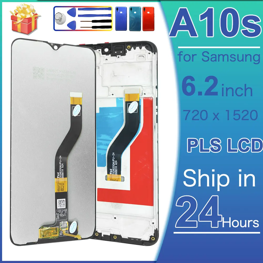 6.2' For Samsung A10s LCD A107/DS A107F A107FD A107M Display Touch Screen Digitizer Assembly With Frame