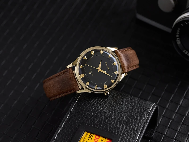 Baltany S4090 Pie-pan Dial-Uhr mit Dog-Leg-Armband, Retro-Herren-Automatikuhr, mechanische Armbanduhr, Business-Outdoor-Modeuhr – Detail 5