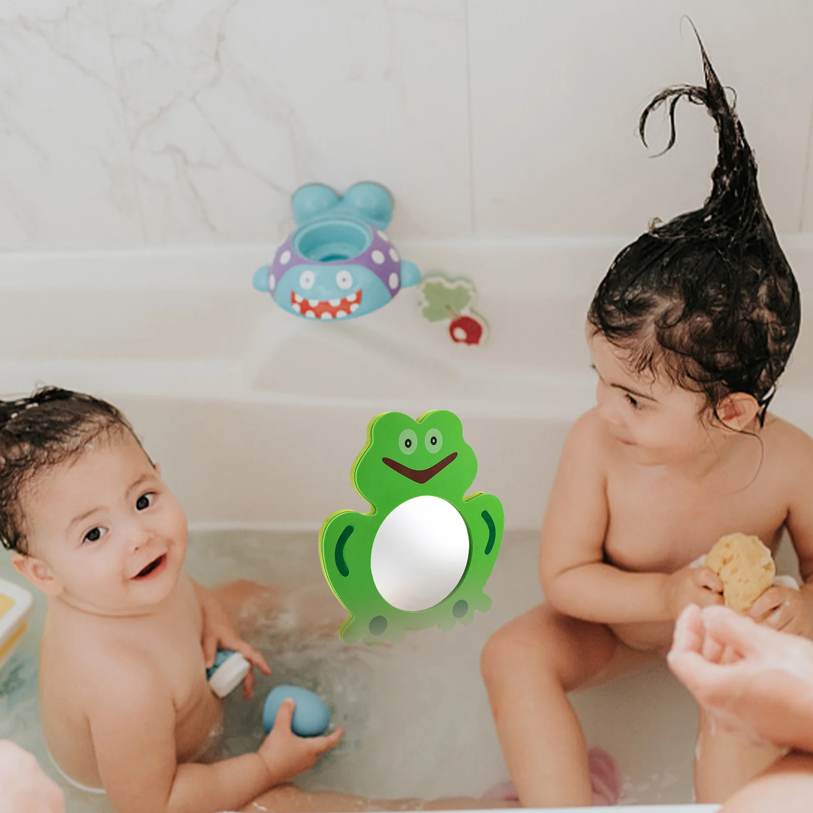 Granchio per specchio da bagno per neonati Divertente bagno d'acqua educativo per bambini