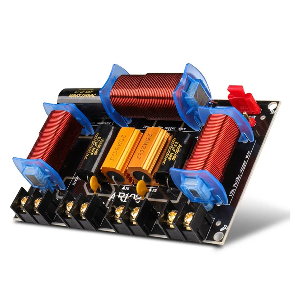 

(BOFF) 3-полосный кроссовер для акустических систем 200-500 Вт, профессиональный, 45 Гц-23 кГц, для сцены и домашнего кинотеатра, 3-канальный аудиокроссовер