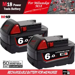 New Milwaukee M18 48-11-1815 48-11-1850 2646-20 2642-21ct service M18 battery positive charger 18V 12000mah