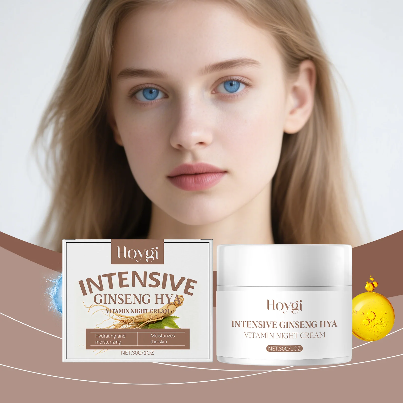 ホイギ インテンシブ ジンセン ハヤ ハイミン ナイトクリーム 保湿・潤いを与えるフェイシャルスキンケア 30g