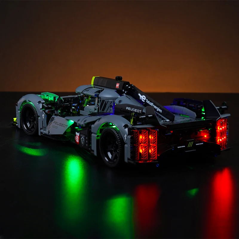 Vonado LED Light For 42156 PEUGEOT 9X8 24H Le Mans Hybrid Hypercar Lighting DIY Toys (Not ​Include the Model)